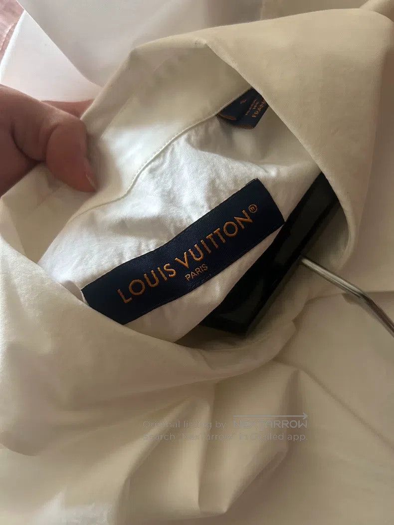 Louis Vuitton Louis Vuitton White Wave Shirt Size S / US 4 / IT 40 - 4 Thumbnail