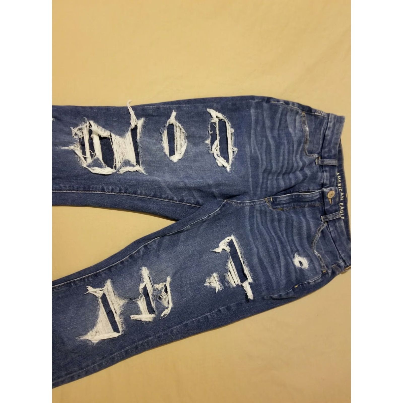 American Eagle Outfitters Womens American Eagle Outfitters Jeans Jegging Denim Cotton Blue 8 Skinny Pants Mens Womens Girls Size 30" / US 8 / IT 44 - 3 Thumbnail