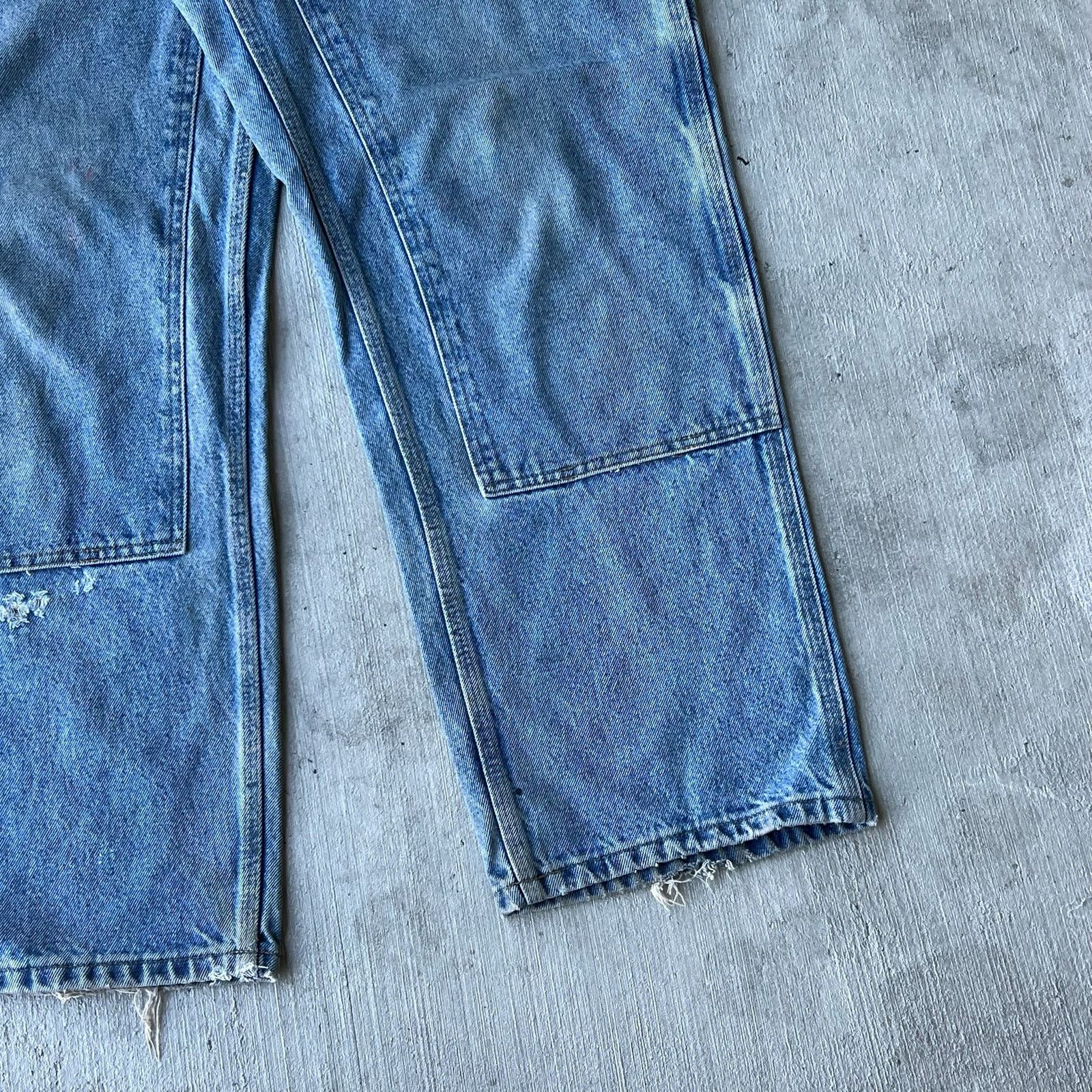 Carhartt × Vintage Carhartt denim blue jean double knee work carpenter pants Size US 34 / EU 50 - 4 Thumbnail