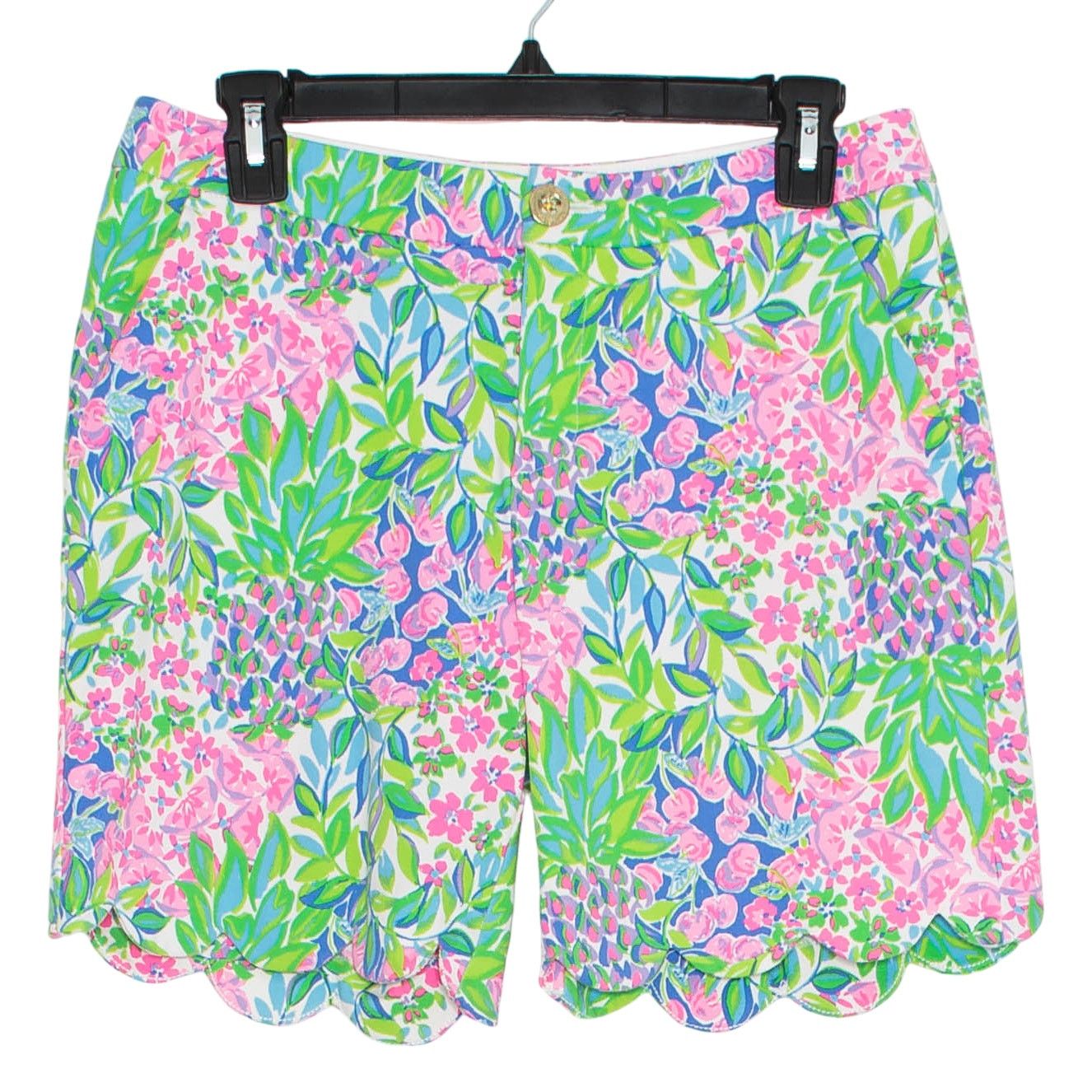 Lilly Pulitzer Lilly Pulitzer Reggie Knit 7" Shorts Floral Cherry Resort 4 Size 27" / US 4 / IT 40 - 1 Thumbnail