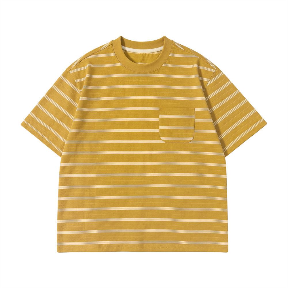 Japanese Brand Men's American-Style Loose-Fit Striped Short-Sleeve T-Shirt Size US M / EU 48-50 / 2 - 1 Thumbnail