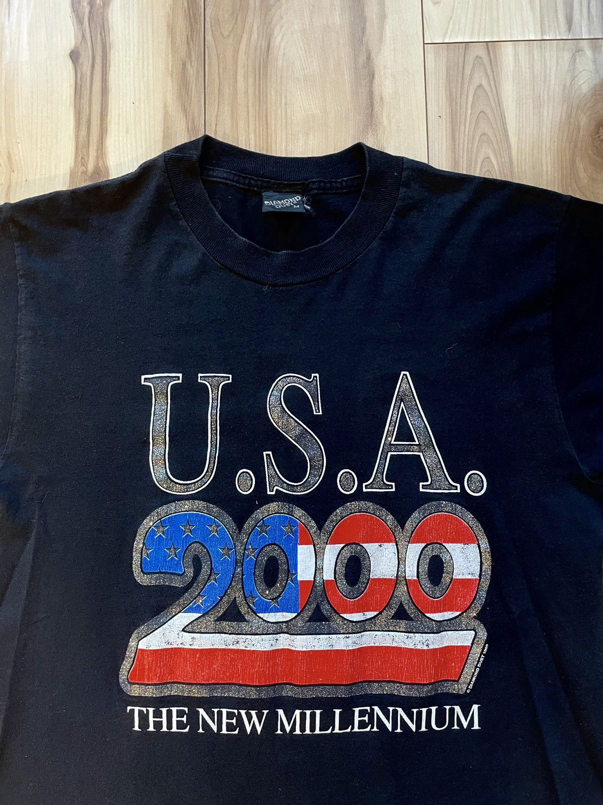Vintage T-Shirt Diamond Dust USA 2000 the new millennium Size US M / EU 48-50 / 2 - 3 Thumbnail