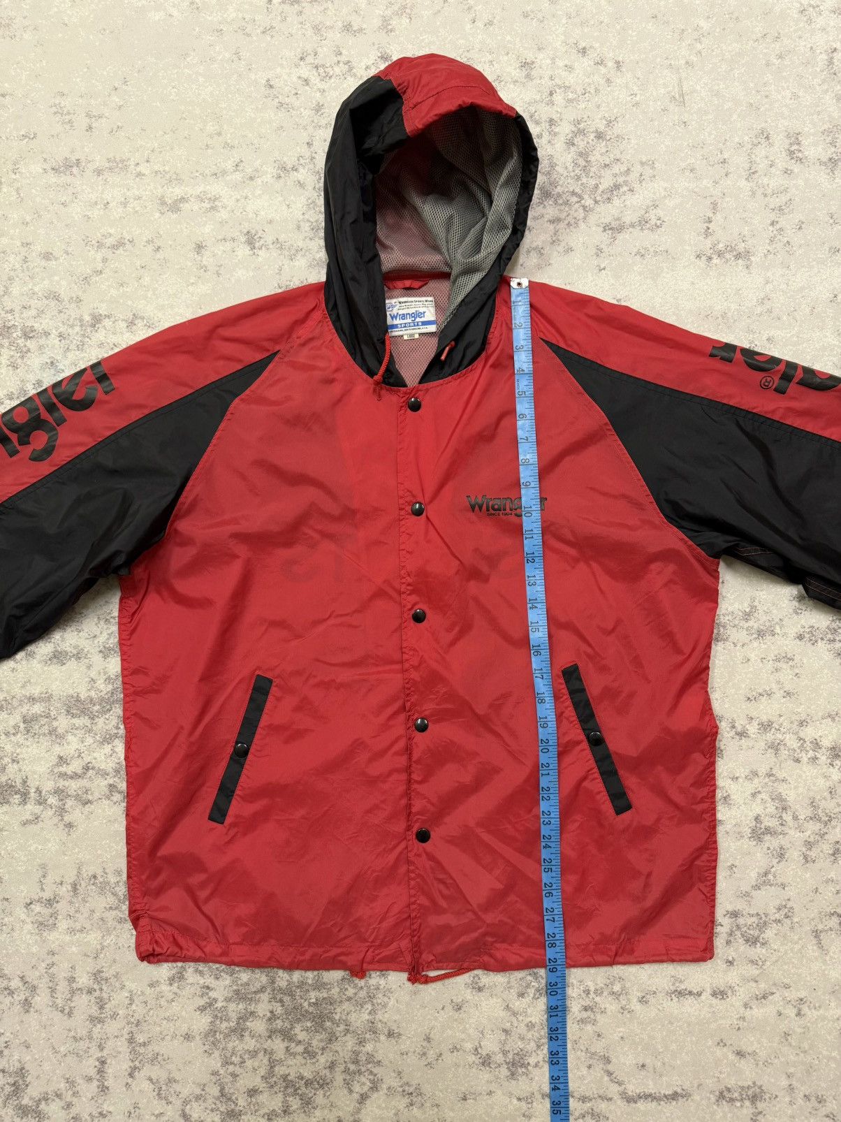 Wrangler VINTAGE 90s WRANGLER SPORTS BIGLOGO HIT COACH WINDBREAKER Size US XL / EU 56 / 4 - 17 Thumbnail