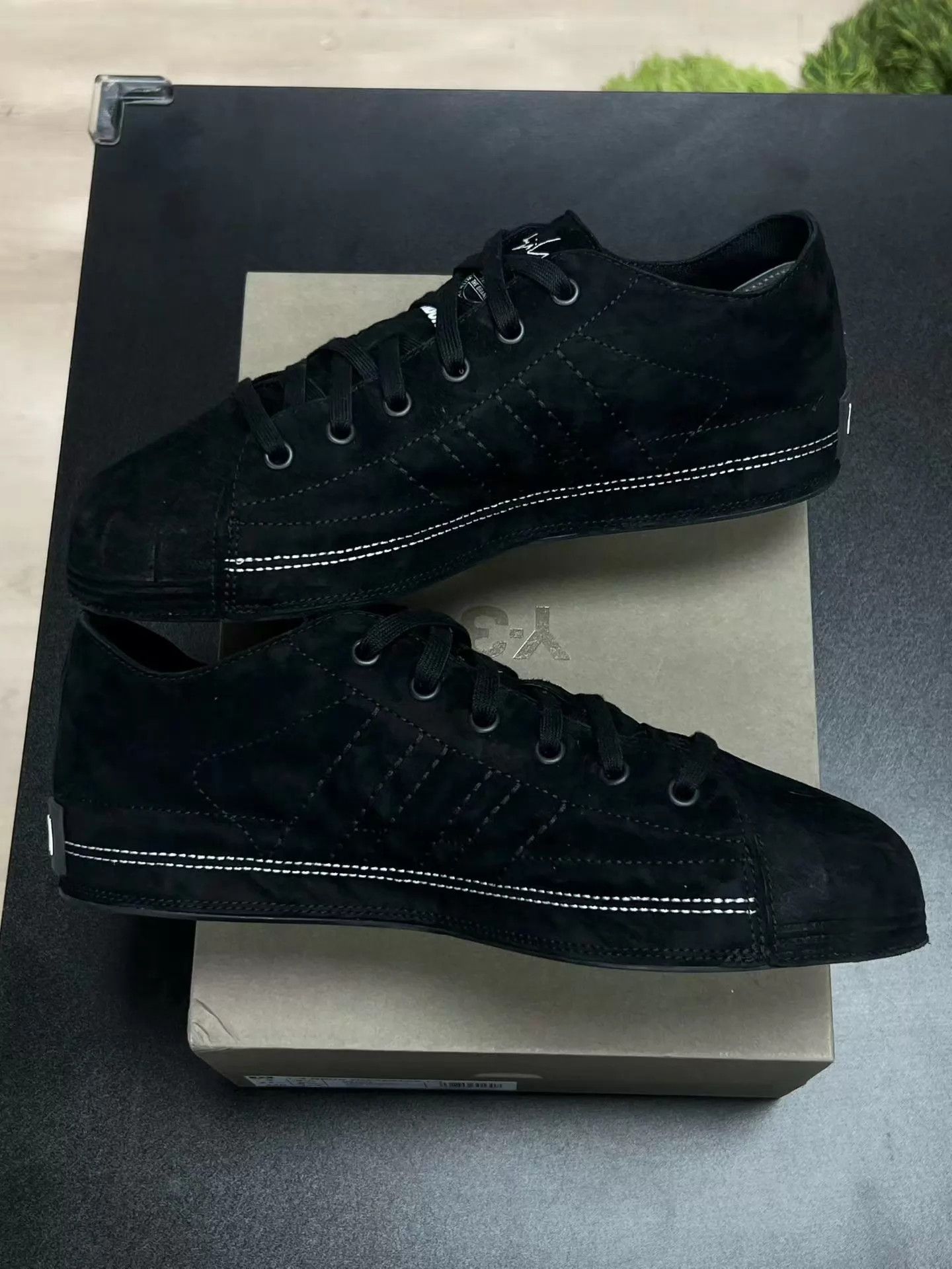 Y-3 Y-3 NIZZASTAR Suede Black Sneakers Size 42.5 Size US 9.5 / EU 42-43 - 6 Thumbnail