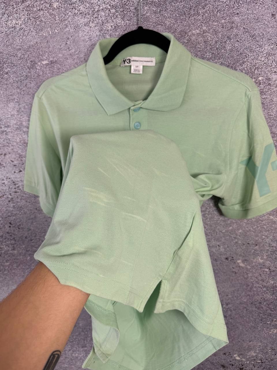 Adidas × Y-3 × Yohji Yamamoto Vintage Y-3 Yohji Yamamoto Adidas Green Polos Small Size US S / EU 44-46 / 1 - 10 Thumbnail