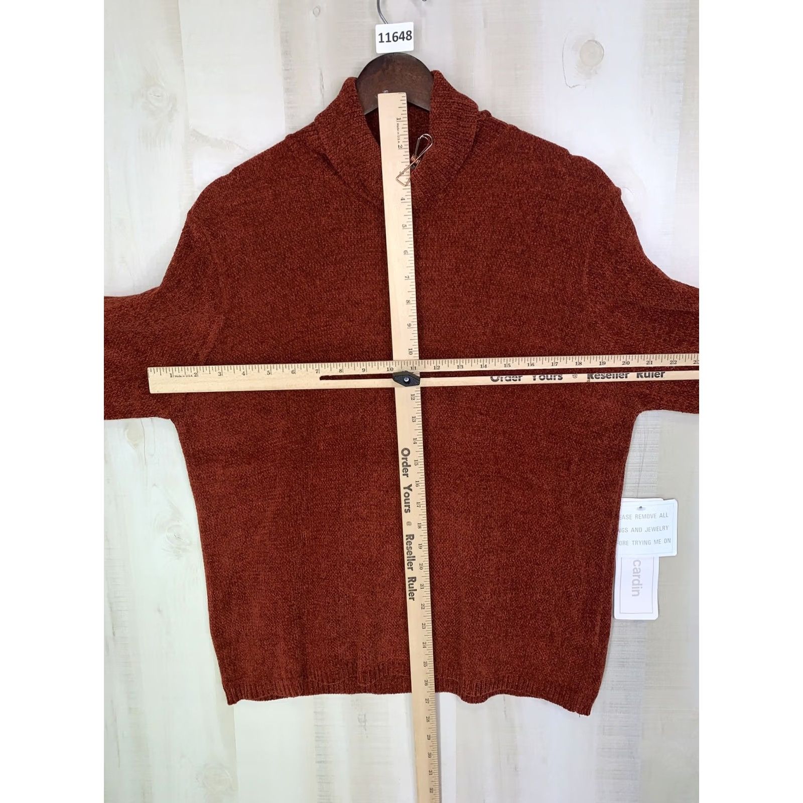 Pierre Cardin Pierre Cardin Pumpkin Orange Chanille Turtle Neck Sweater Womens XL NWT-11648 Size XL / US 12-14 / IT 48-50 - 5 Thumbnail