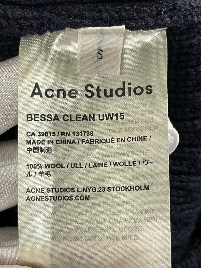 Acne Studios Acne Studios Dark blue wool cardigan sweater Size US S / EU 44-46 / 1 - 4 Thumbnail