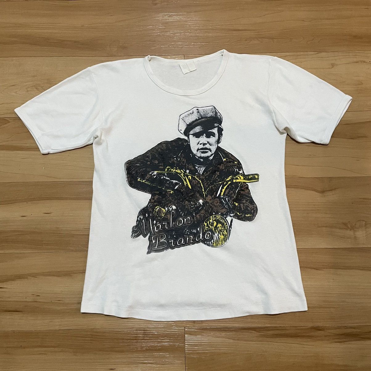 Vintage Vintage marlon brando the wild one t shirt Size US L / EU 52-54 / 3 - 1 Thumbnail
