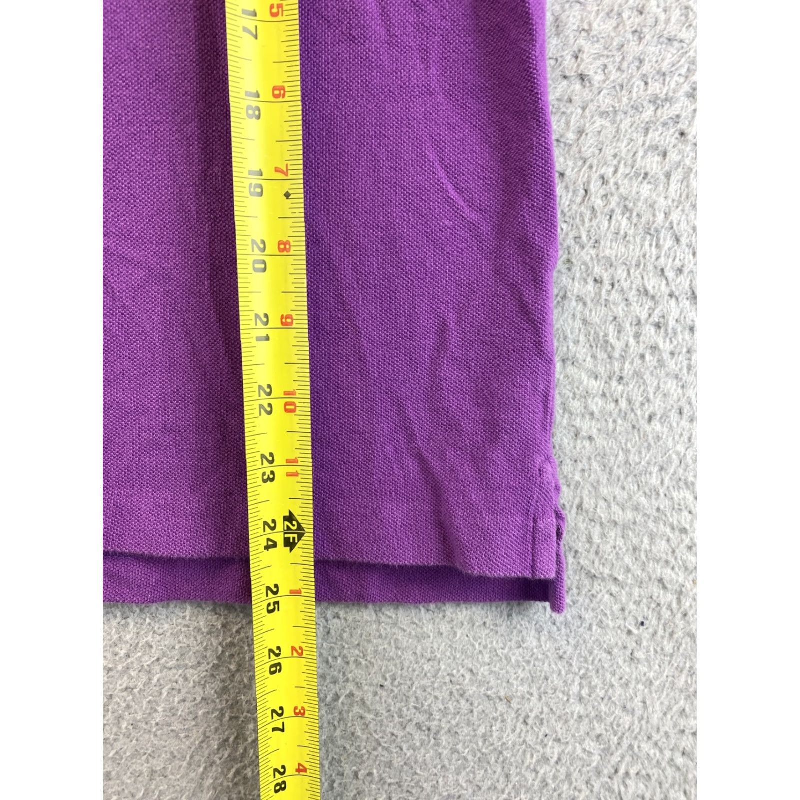 Ralph Lauren Ralph Lauren Polo Shirt Adult Large Pony Pima Rugby Casual Mens /90-26 Cotton 100% Solid Purple Short Sleeve Collared Button Logo Regular Fit Polo Size US L / EU 52-54 / 3 - 6 Thumbnail