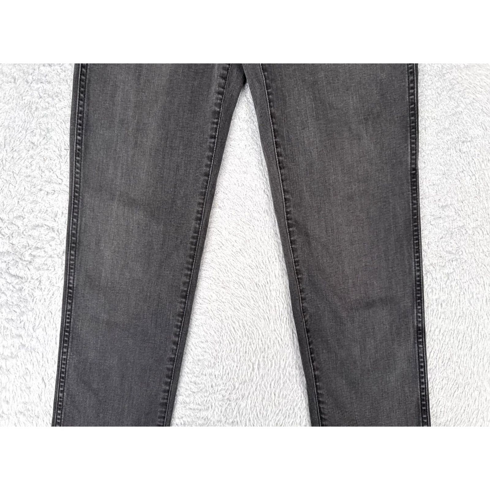 Madewell Madewell Jeans Women 25 Black Mid Rise Stovepipe Cotton Blend Stretch 25x26 Denim Regular 5-Pocket Distressed Logo 90s Retro Designer Mens Women Girls Size 42" / US 20 - 3 Thumbnail
