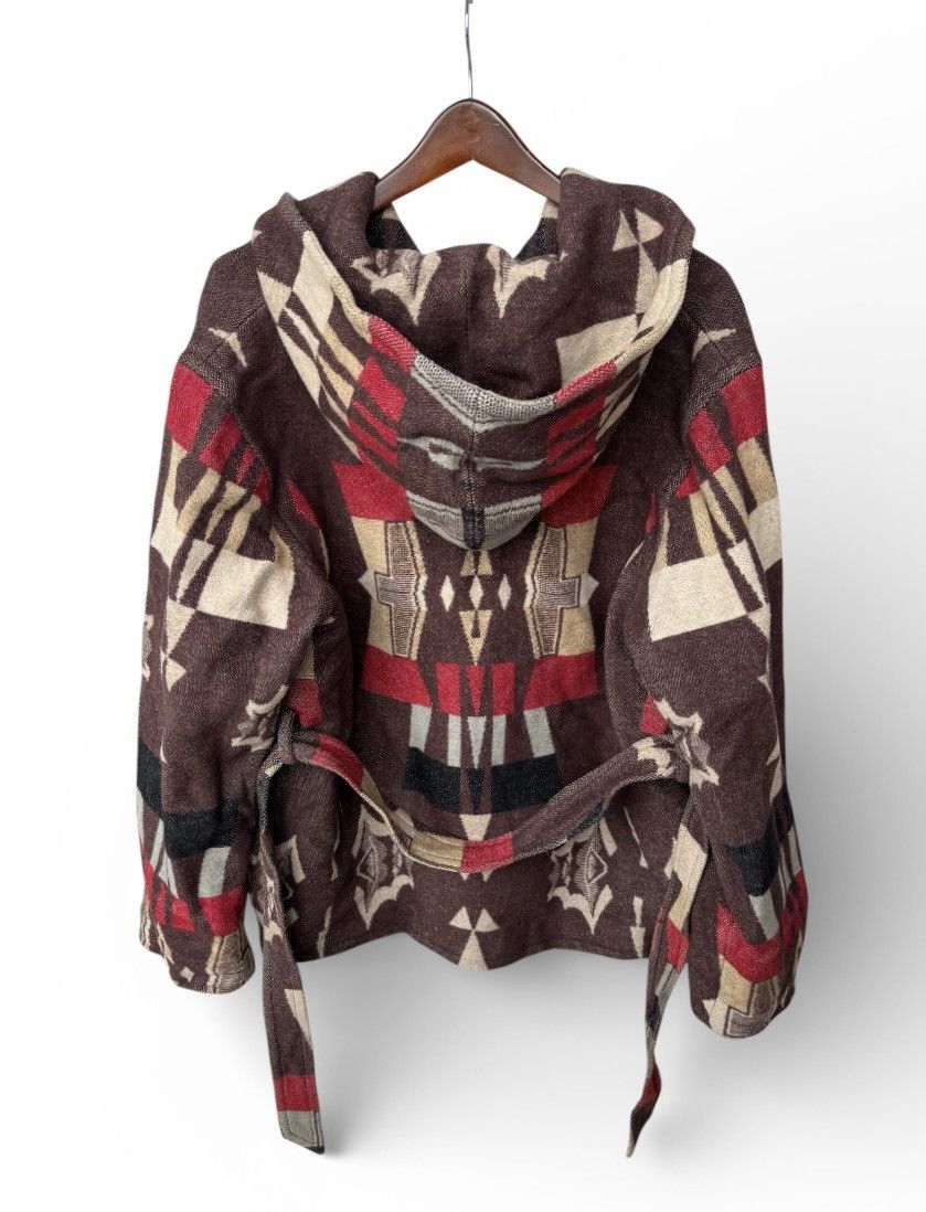 Ralph Lauren Vintage Ralph Lauren Aztec Wool Hooded Jacket Size US L / EU 52-54 / 3 - 3 Thumbnail