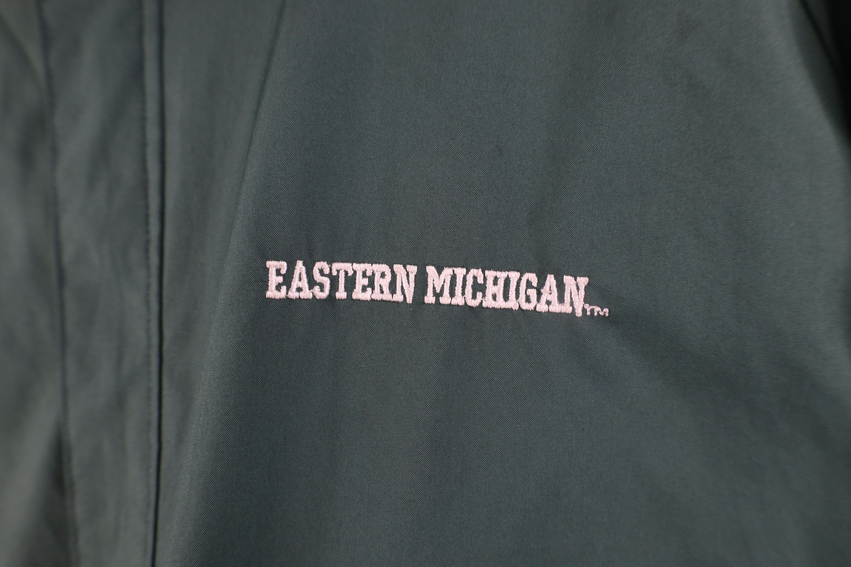 Vintage Vintage 90s Spell Out Eastern Michigan University Jacket Size US L / EU 52-54 / 3 - 4 Thumbnail