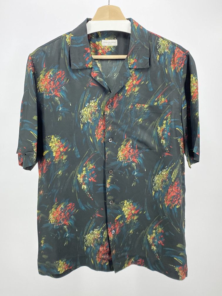未使用 DRIES VAN NOTEN 25SS シャツ CARLTONE 48 Dries Van Noten Dries Van Noten Carltone Geometric Shirt 48