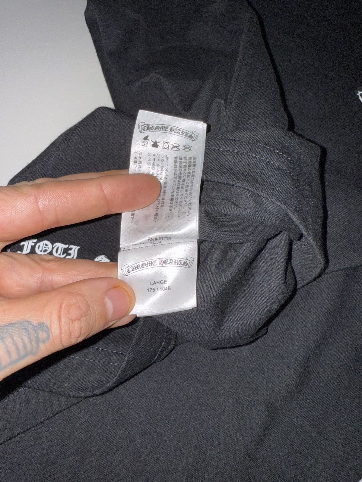 Chrome Hearts Chrome hearts foti logo t shirt Size US L / EU 52-54 / 3 - 5 Thumbnail