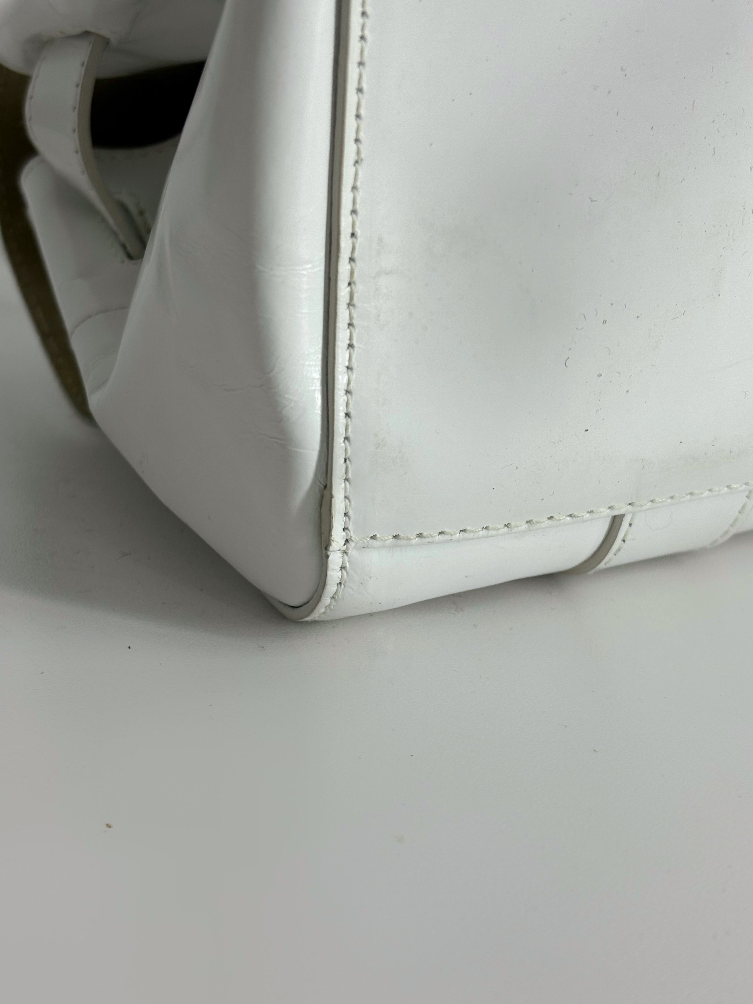 Mulberry Mulberry Bayswater White Leather Bag Size ONE SIZE - 14 Thumbnail