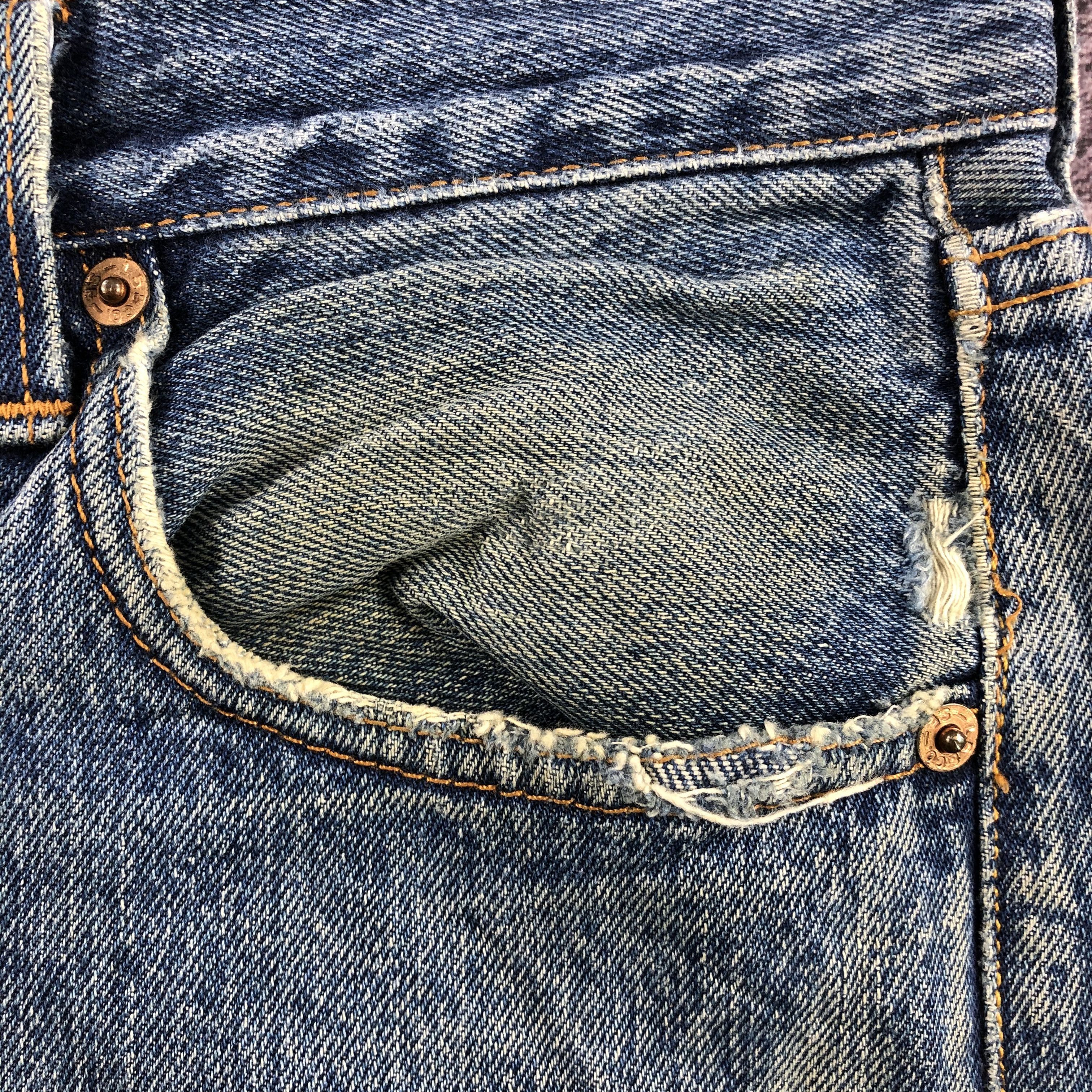Levi's Vintage Blue Wash Levis 501 Jeans-JM2364 Size US 30 / EU 46 - 9 Thumbnail