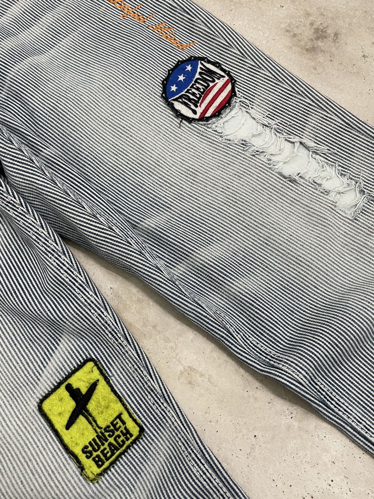 Hysteric Glamour × Japanese Brand Jude Bloom Surf Patch Clone Devgru Y2K Style Distressed Size US 30 / EU 46 - 6 Thumbnail