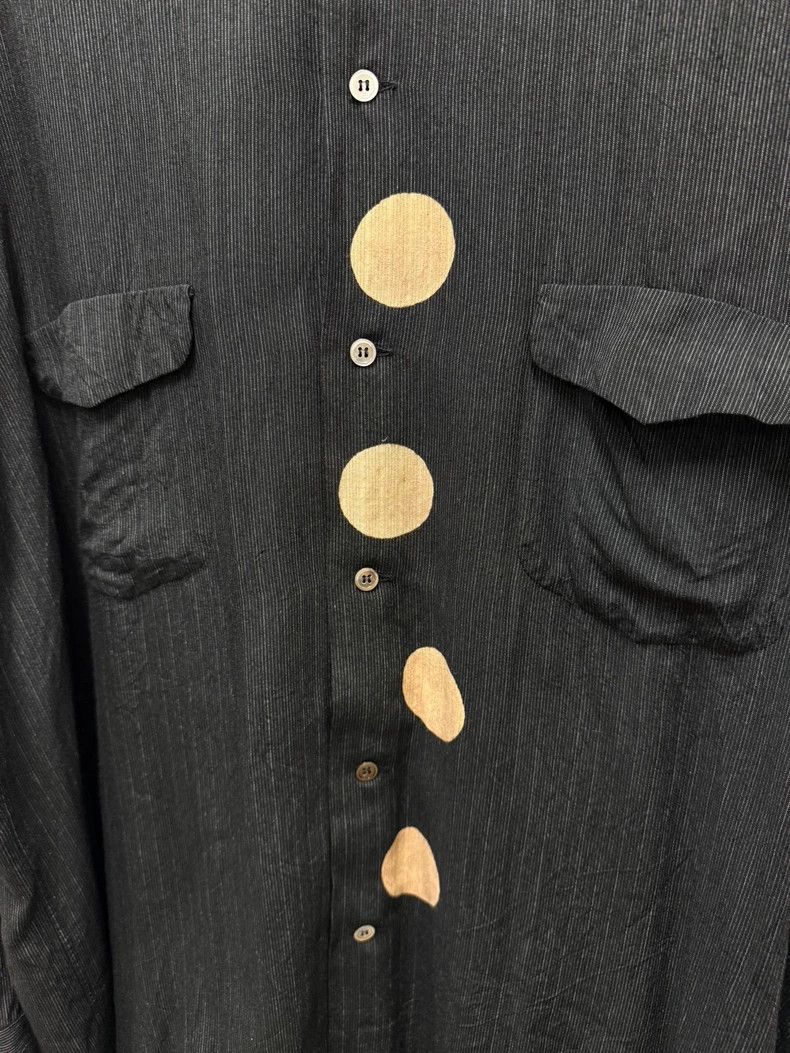Yohji Yamamoto yohji yamamoto 96AW Discharged Moon Wool Shirt Size US M / EU 48-50 / 2 - 3 Thumbnail