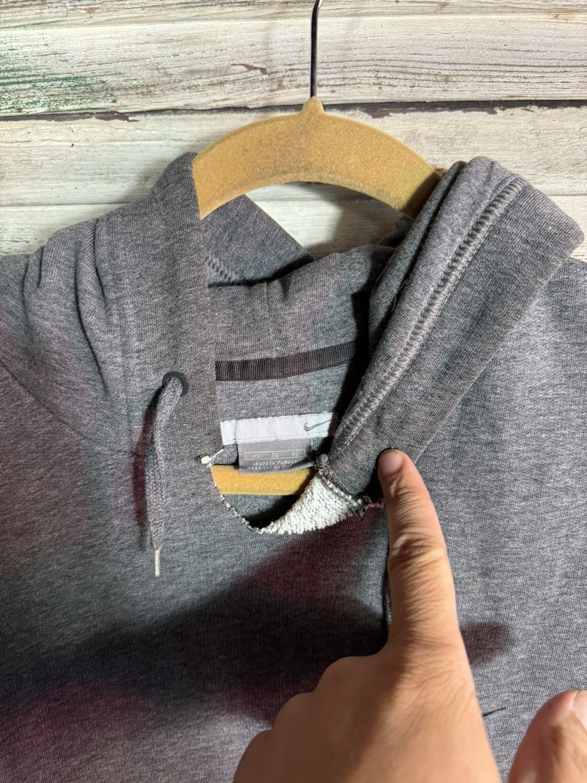 Nike × Vintage Vintage Nike hoodie Size US XL / EU 56 / 4 - 4 Thumbnail