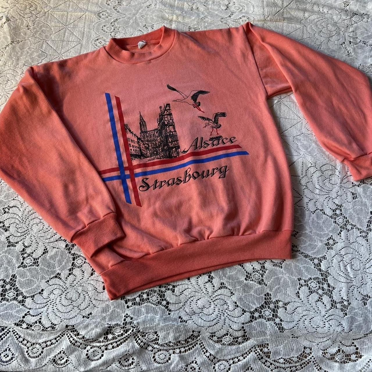 Other Vintage salmon pink vintage 80s Strasbourg sweatshirt Size S / US 4 / IT 40 - 5 Thumbnail