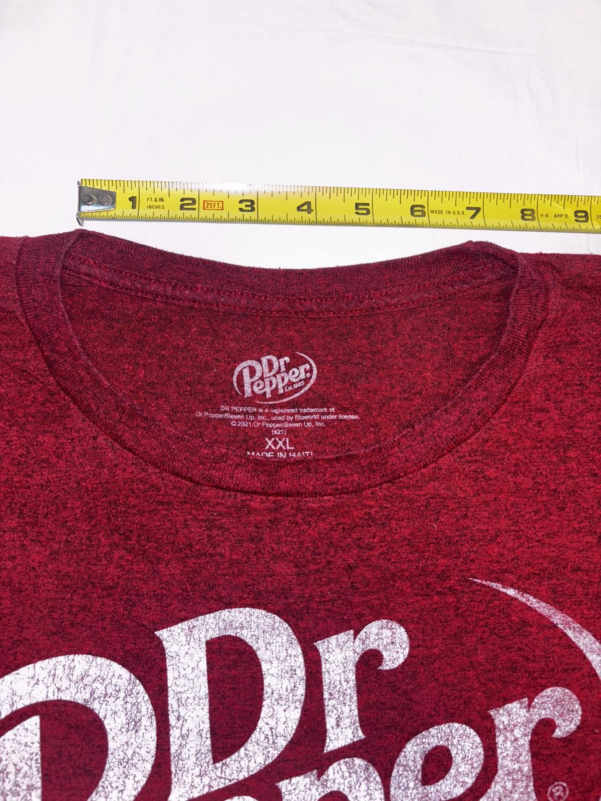 Designer Dr Pepper Vintage Style T-Shirt - XXL Size US XXL / EU 58 / 5 - 9 Thumbnail