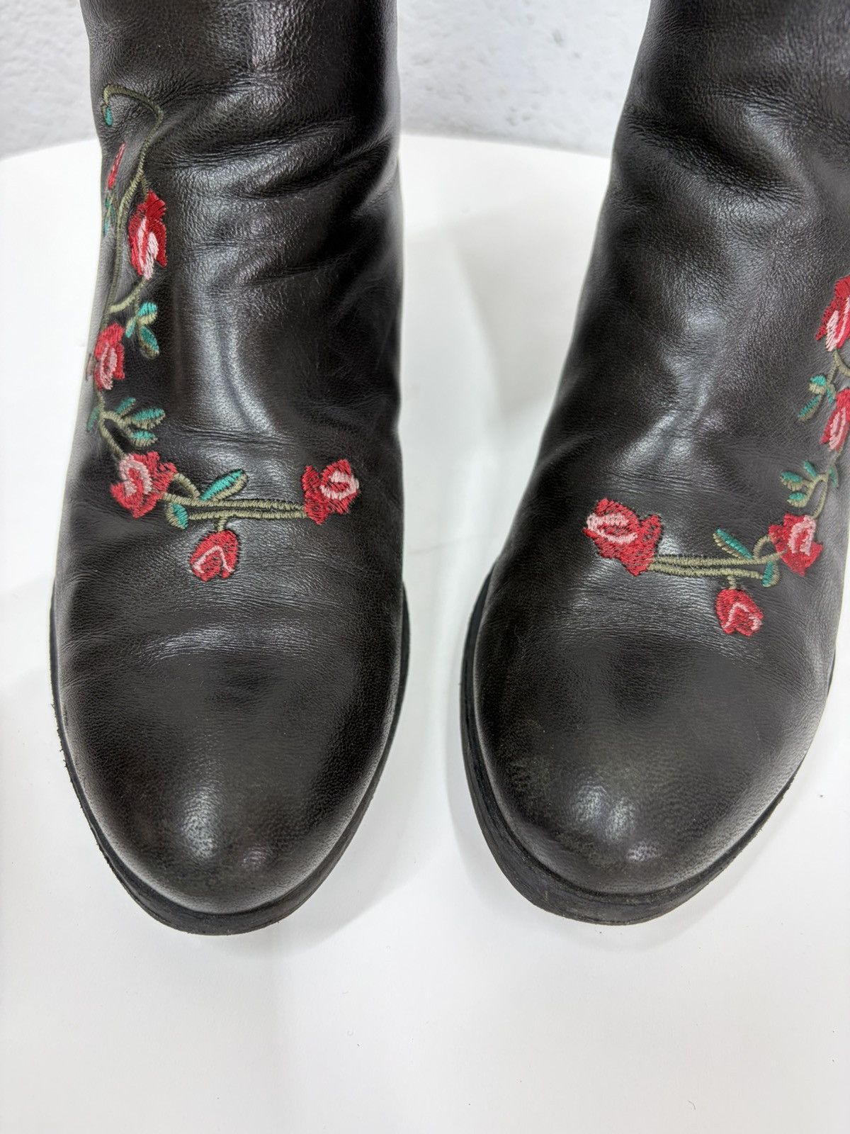 If Six Was Nine Vintage Italian AS 98 Rick Owens Style Leather Biker Boots Size US 8 / EU 41 - 14 Thumbnail