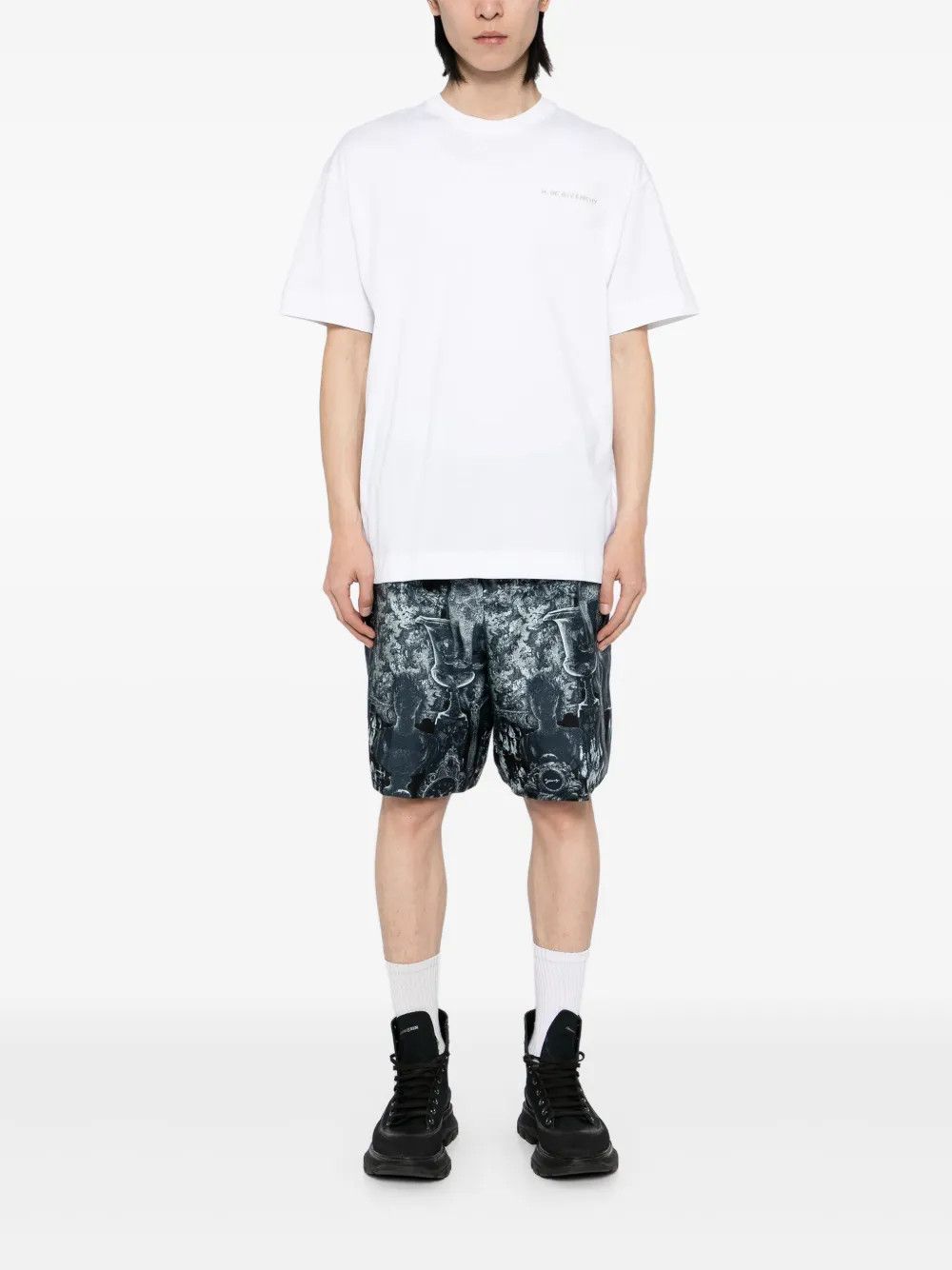 Givenchy o1mle0326 Regular Fit Tee Shirt in White Size US XXL / EU 58 / 5 - 2 Thumbnail