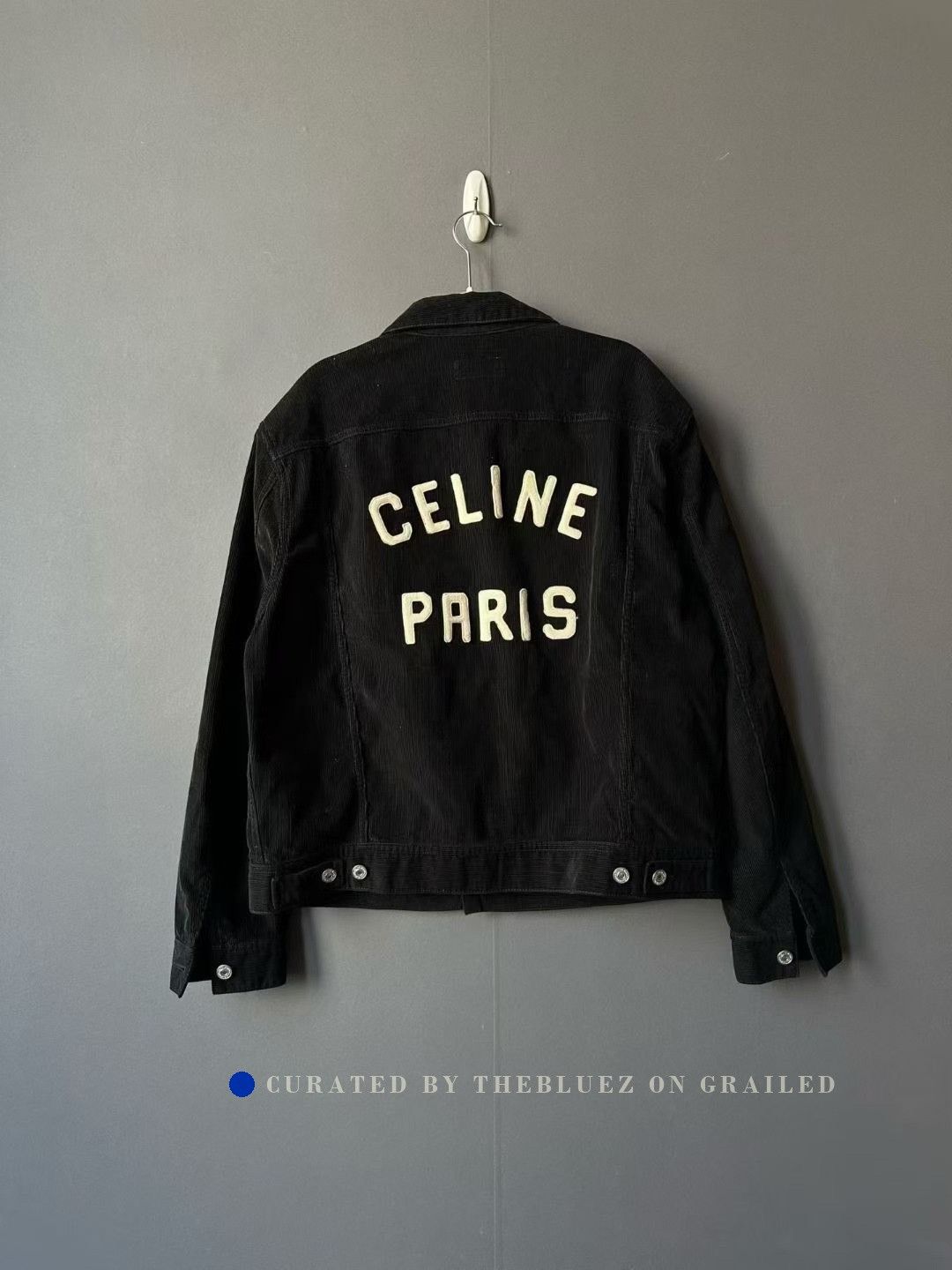 Celine Celine Corduroy Slogan Jacket Size US XL / EU 56 / 4 - 1 Thumbnail