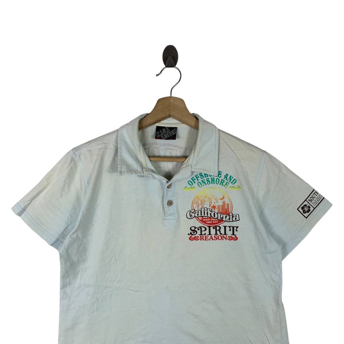 Vintage Vintage MACALESTER CALIFORNIA SURF Spirit Polo Tee Shirt Size XL / US 12-14 / IT 48-50 - 2 Thumbnail