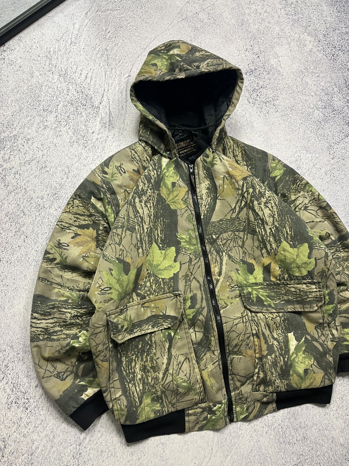 Realtree × Vintage Crazy Vintage Y2K Realtree Camo Hooded Jacket Carhartt Style Size US M / EU 48-50 / 2 - 4 Thumbnail