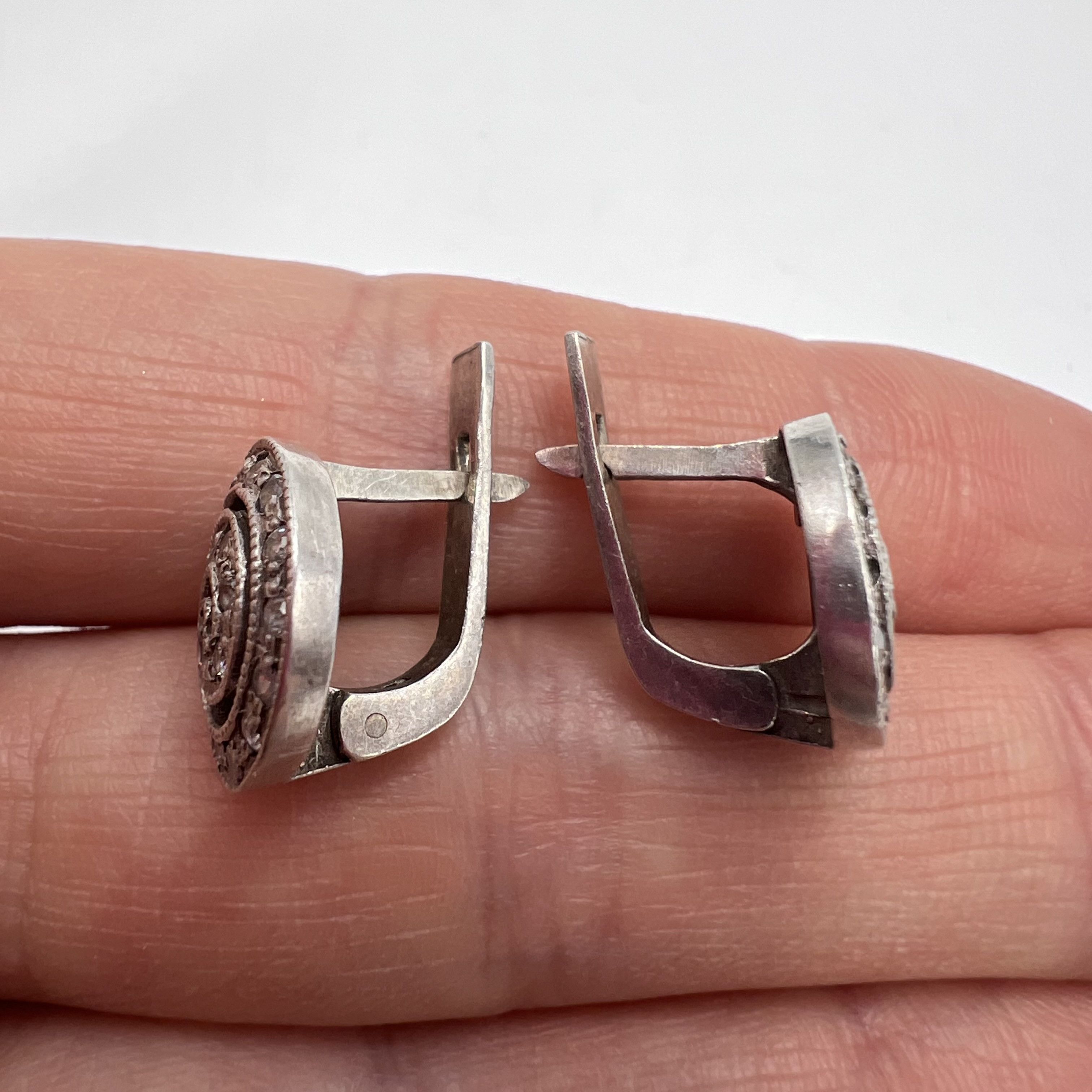 Other Vintage Pair Of Stud Earrings Sterling Silver 5.11gr Size ONE SIZE - 4 Thumbnail