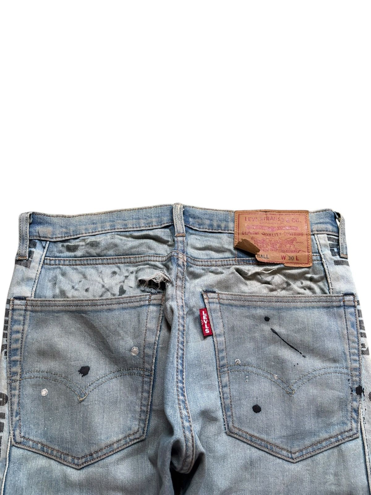 Levi's SALES🔥Y2k Levis Hi Ball Big E Painted Mud Wash Skinny Jeans Size US 32 / EU 48 - 8 Thumbnail