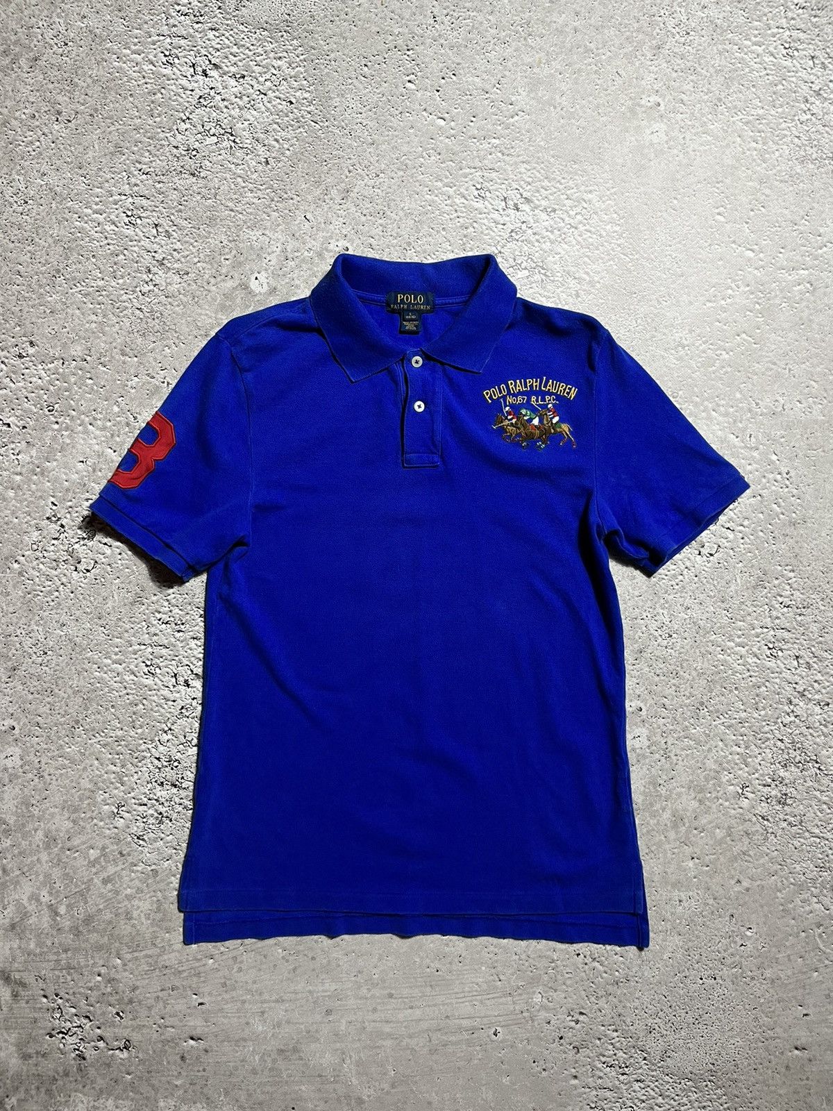 Polo Ralph Lauren Polo Ralph Lauren 3 Big Pony Polo T Shirt Size L / US 10 / IT 46 - 1 Thumbnail
