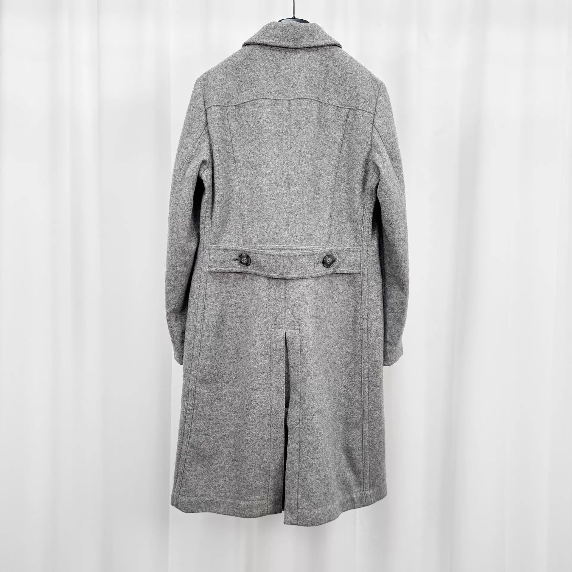 Burberry Burberry Gray Check Wool Coat UK10 Mint Size M / US 6-8 / IT 42-44 - 2 Thumbnail