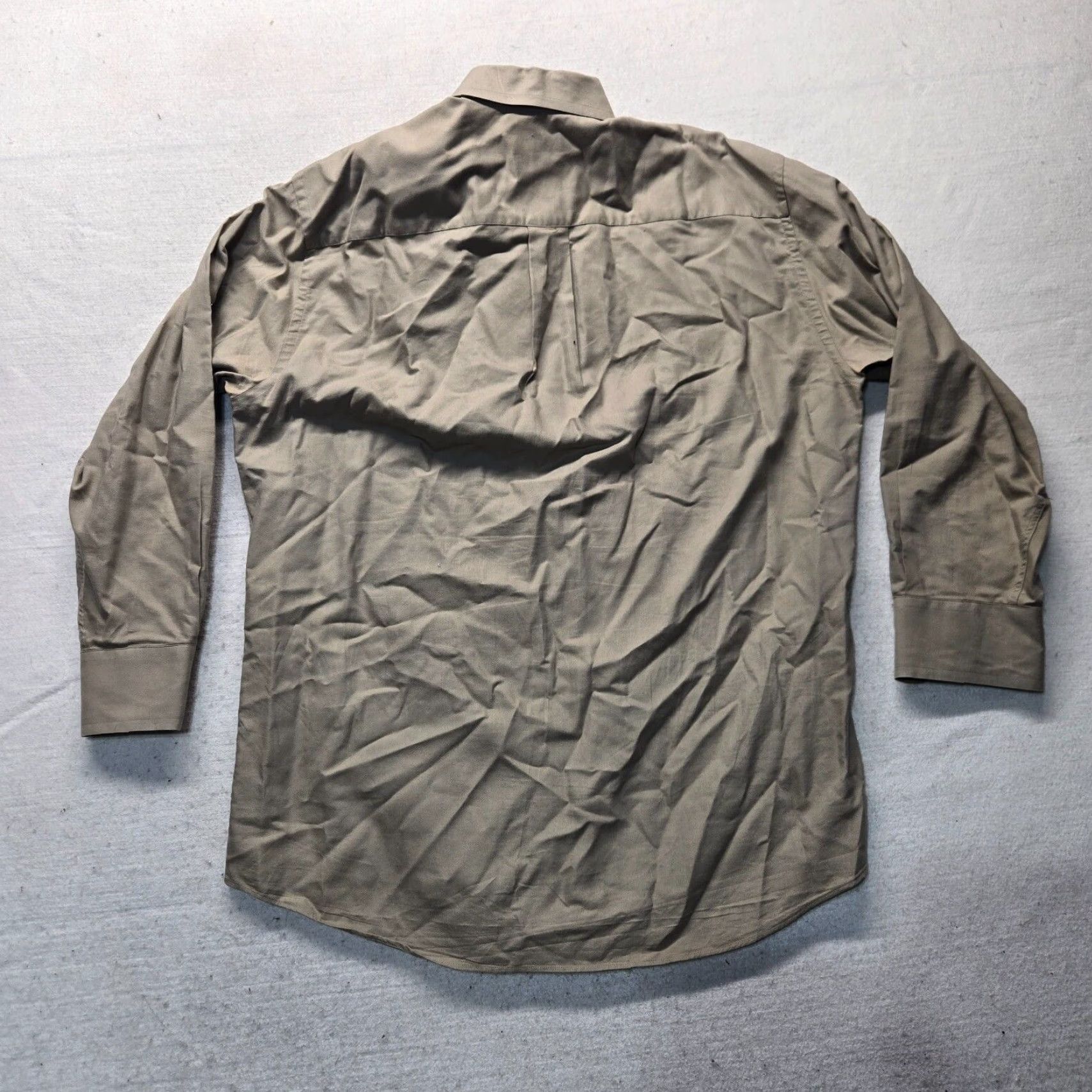 Nautica VINTAGE Nautica Dress Shirt Tan Oxford Button-Down Long Sleeve Adult Men 18 Tan Mens Shirt Size US XXL / EU 58 / 5 - 7 Thumbnail