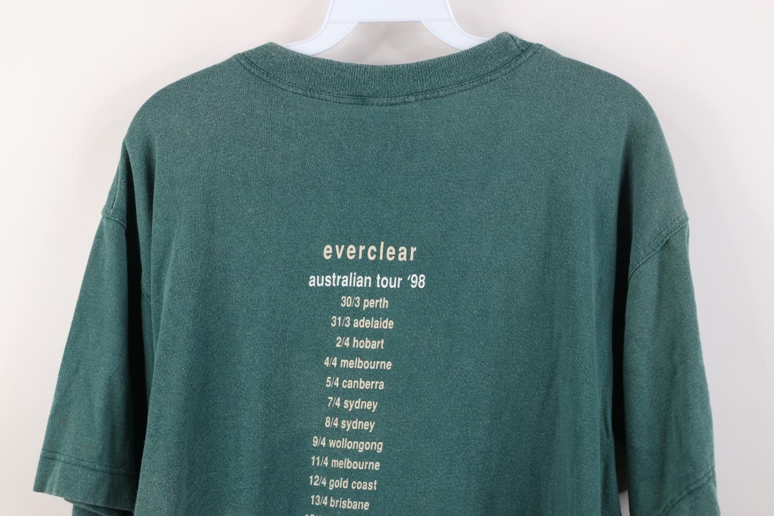 Vintage Vintage 90s 1998 Australian Tour Everclear Band T-Shirt Size US L / EU 52-54 / 3 - 15 Thumbnail