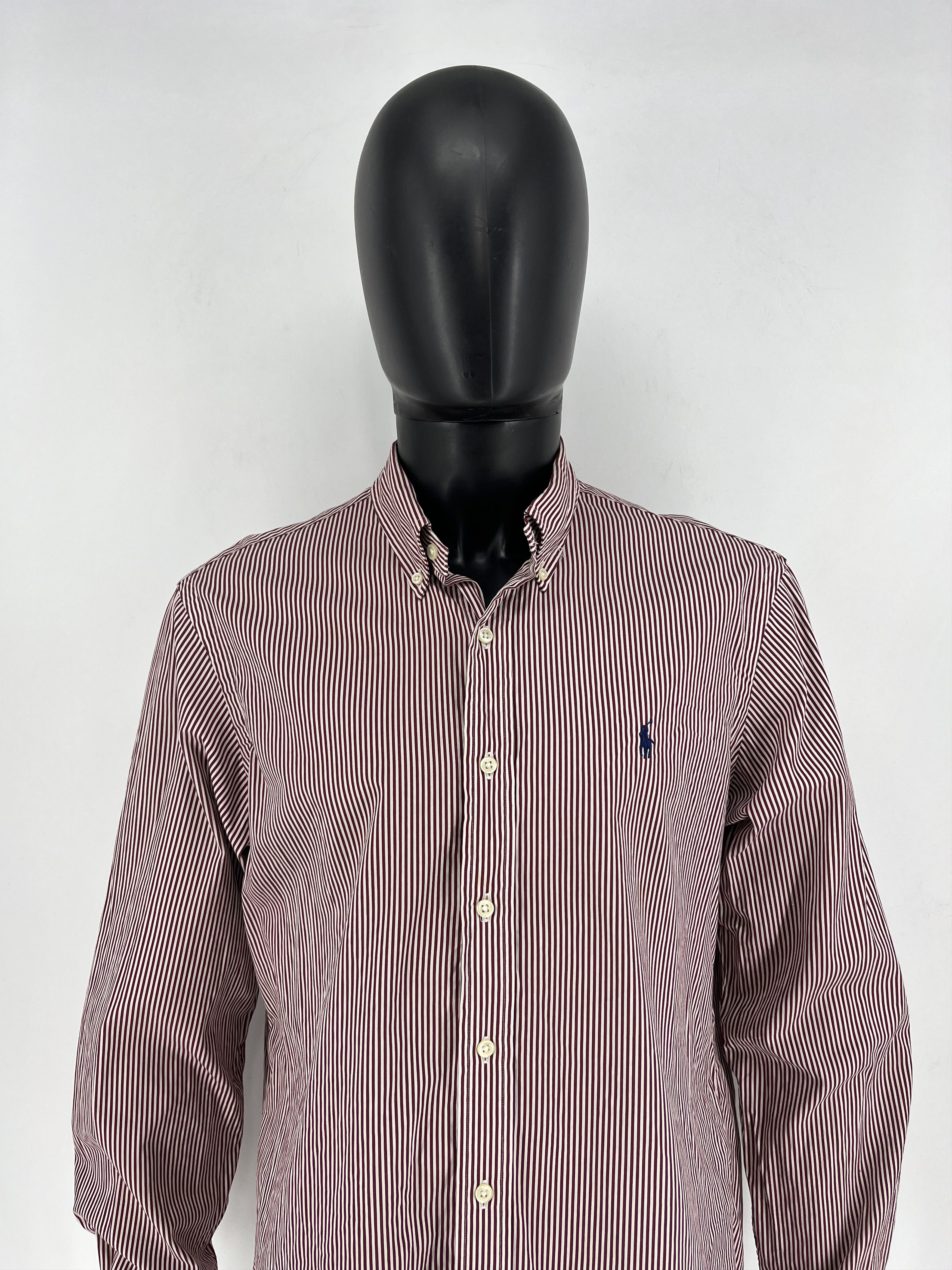 Polo Ralph Lauren × Ralph Lauren × Vintage Vintage Striped Shirt Polo Ralph Lauren Size L Rare Size US L / EU 52-54 / 3 - 1 Thumbnail