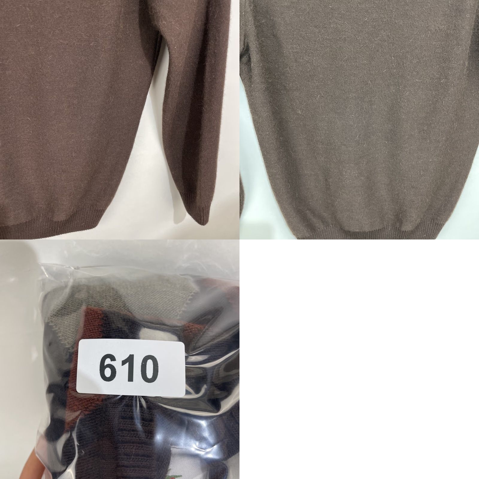 Lacoste Lacoste Sweater Mens Large V-Neck Argyle Brown Gray Wool Alpaca Pullover Knit Size US L / EU 52-54 / 3 - 10 Thumbnail