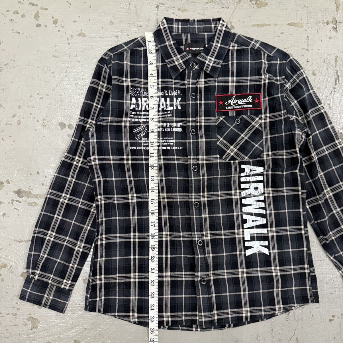 Airwalk Airwalk Poem Y2K Riot Punk Flannel Shirt Size US M / EU 48-50 / 2 - 4 Thumbnail