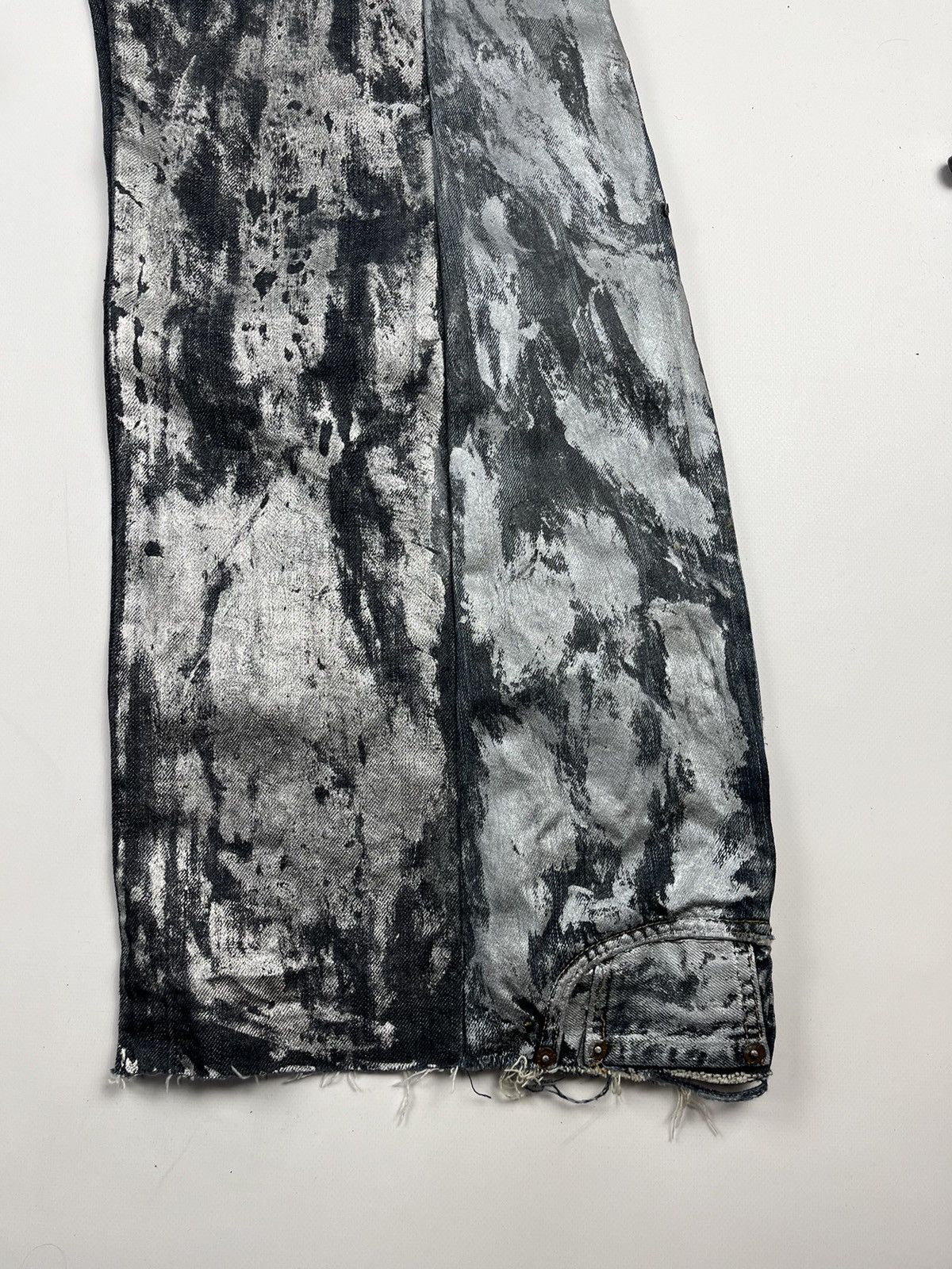 Japanese Brand × Vintage Jeans Dirty Pants patchwork crash denim thrashed distressed Size US 30 / EU 46 - 7 Thumbnail