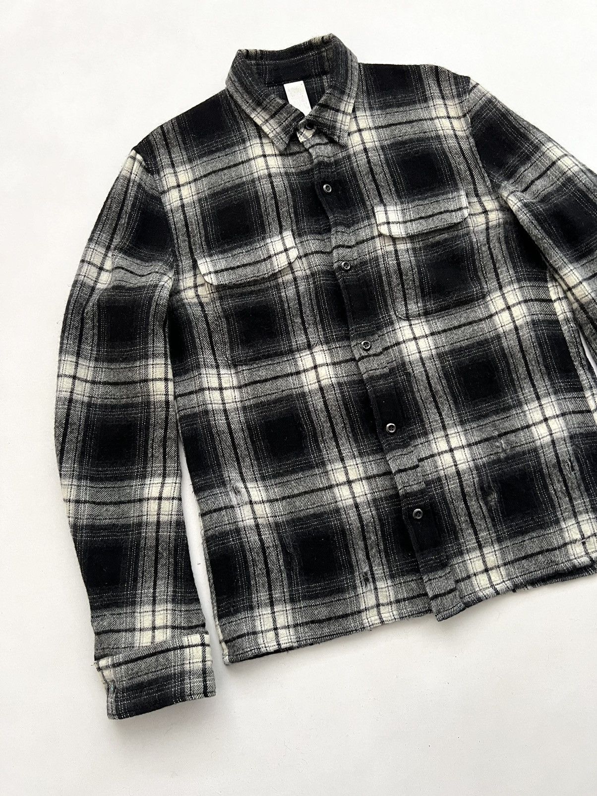 20471120 🔥SAMPLE Attachment Kazuyuki Kumagai Cashmere Grunge Shirt Size US S / EU 44-46 / 1 - 4 Thumbnail