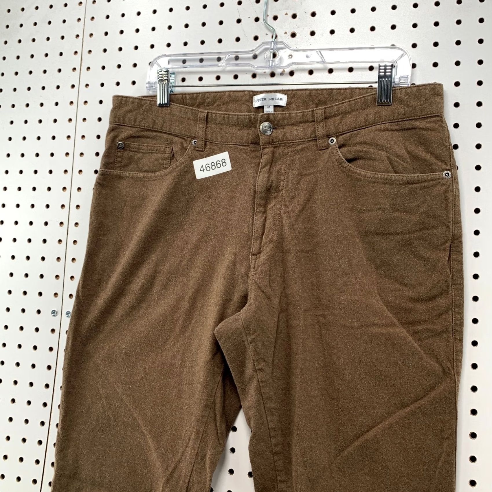 Peter Millar Peter Millar Flannel Chino Pants Mens 34x32 Brown Slim Business Work School Pennant Brown Chino Pants Mens 34x32 Slim Casual Business Womens? Size US 34 / EU 50 - 7 Thumbnail
