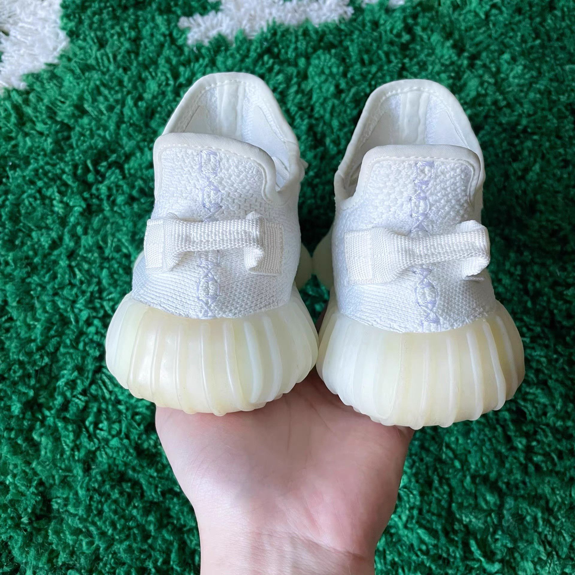 Yeezy Yeezy 350 Triple White Sneakers Size US 7 / IT 37 - 3 Thumbnail