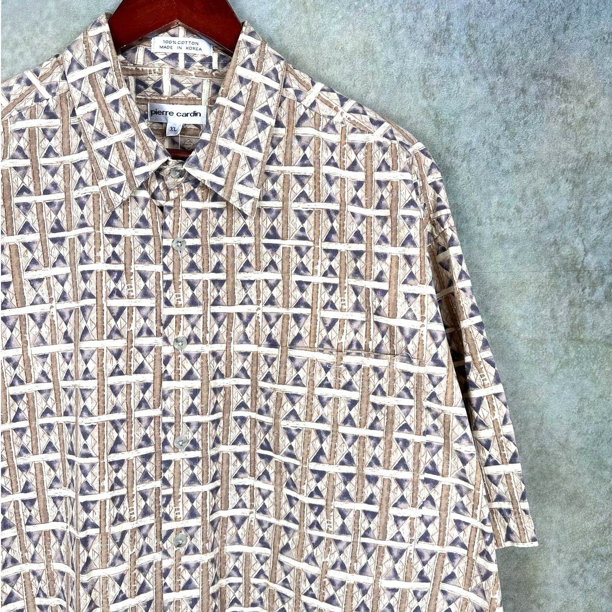 Pierre Cardin × Vintage Vintage 90s Pierre Cardin Button Down Shirt Sz XL Hawaiian Size US XL / EU 56 / 4 - 5 Thumbnail