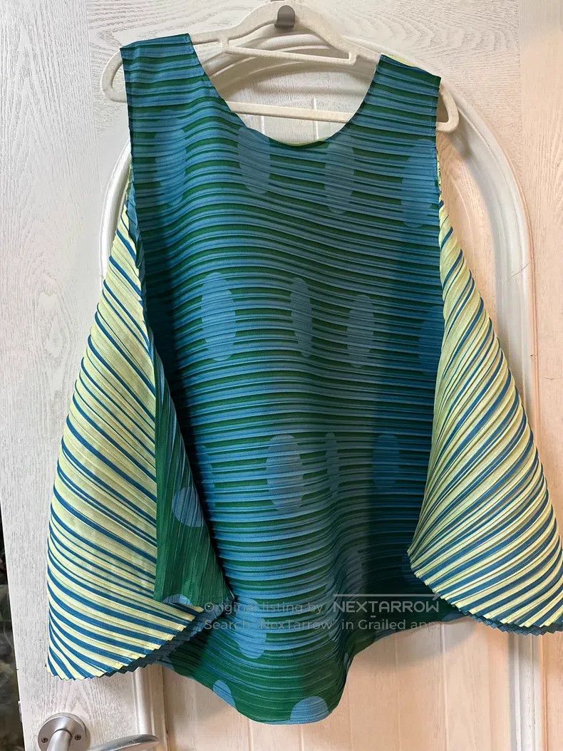 Issey Miyake Issey Miyake size:one size Yellow-Green Color-Block Hidden Size XXS / US 00 / IT 34 - 2 Thumbnail