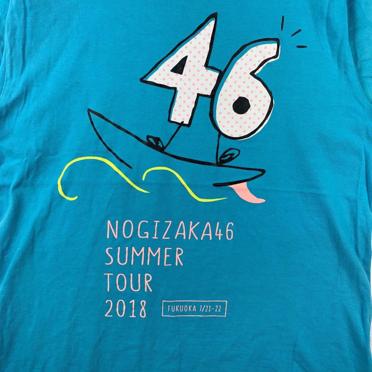 Vintage NOGIZAKA 46 SUMMER TOUR 2018 Print Blue Short Sleeve Shirt Size US M / EU 48-50 / 2 - 3 Thumbnail
