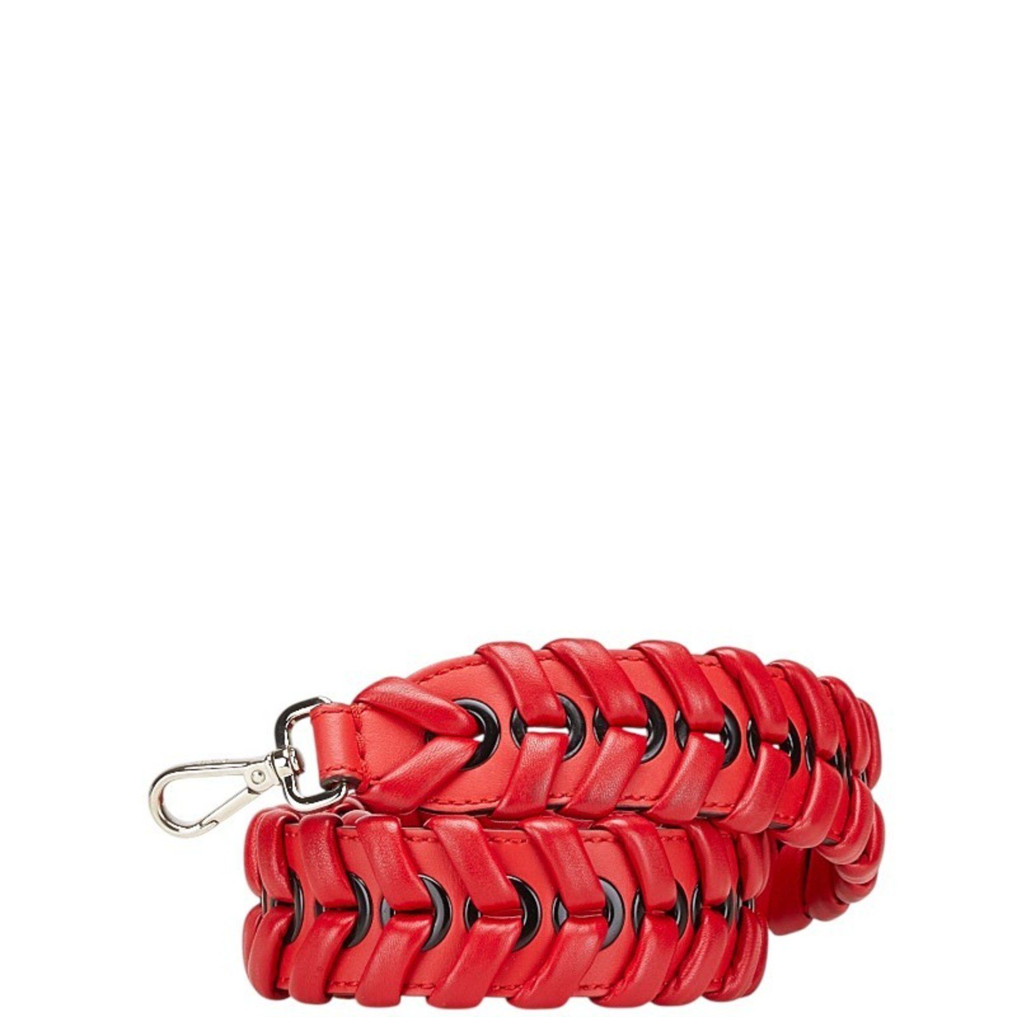 Fendi Strap You Shoulder 8AV077 Red Leather Women's FENDI