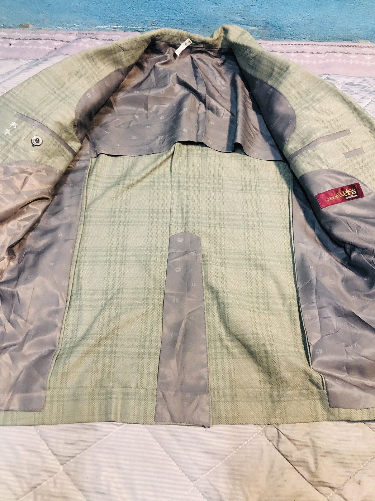 Japanese Brand Zenon weiss Coat Buttoned (23) Size US M / EU 48-50 / 2 - 6 Thumbnail