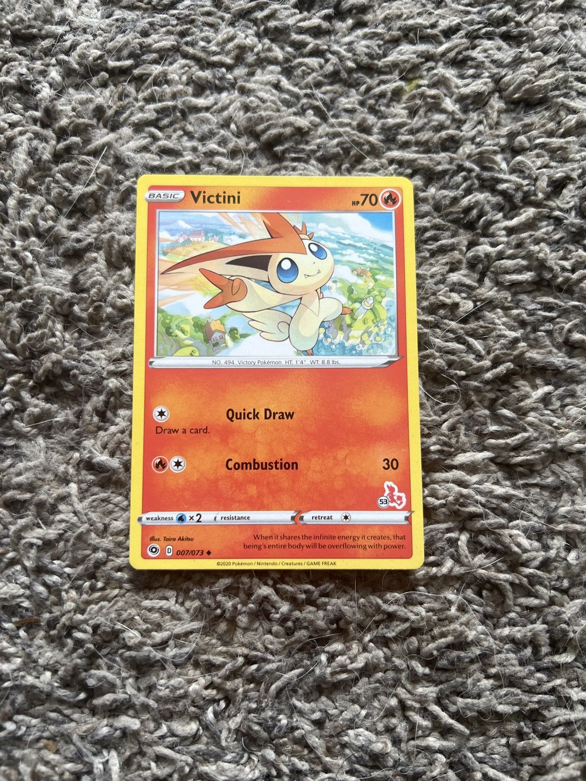 Pokemon 2020 Pokémon Victini Basic Card Size ONE SIZE - 1 Thumbnail