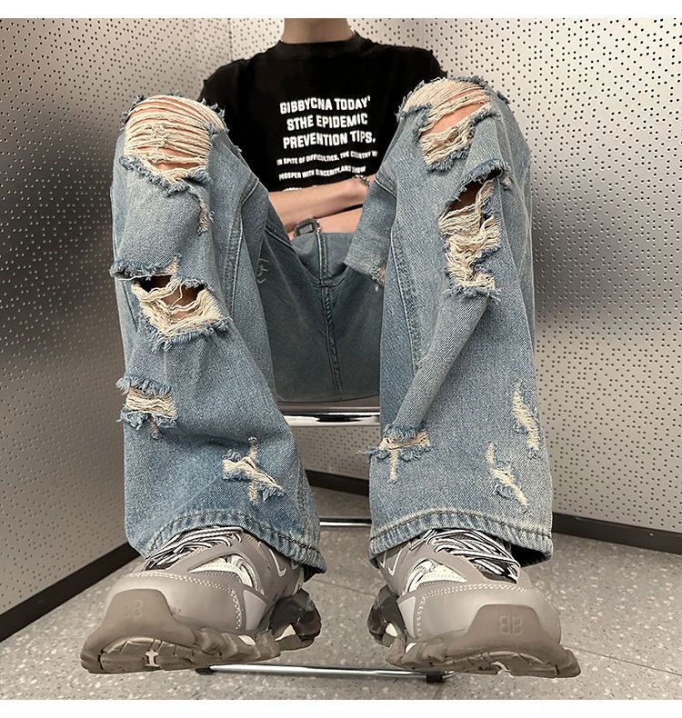 Vintage High Street Ripped Jeans Size US 32 / EU 48 - 4 Thumbnail